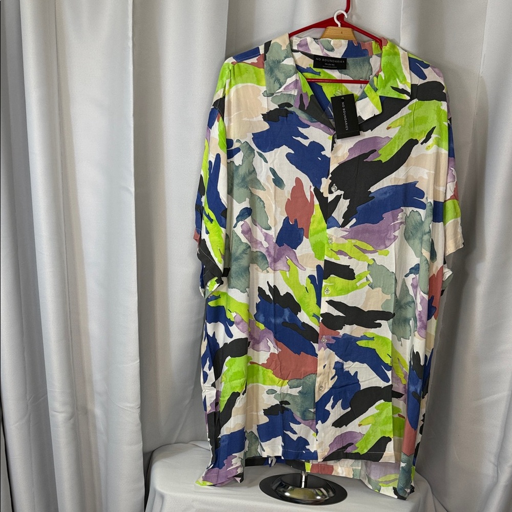 No Boundaries Colorful Men's Shirt Jacket